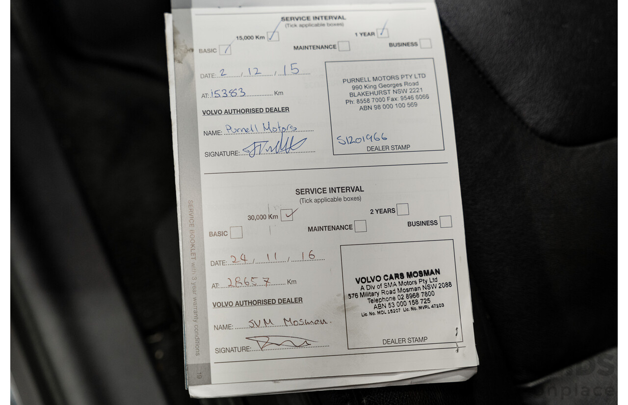 1/2015 Volvo XC60 T6 Luxury (AWD) DZ MY15 4d Bright Silver Metallic Turbo 3.0L