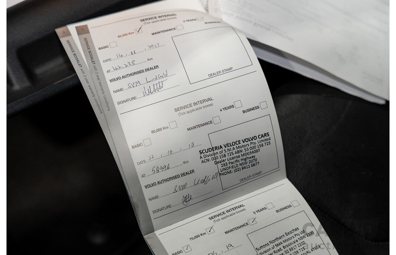 1/2015 Volvo XC60 T6 Luxury (AWD) DZ MY15 4d Bright Silver Metallic Turbo 3.0L