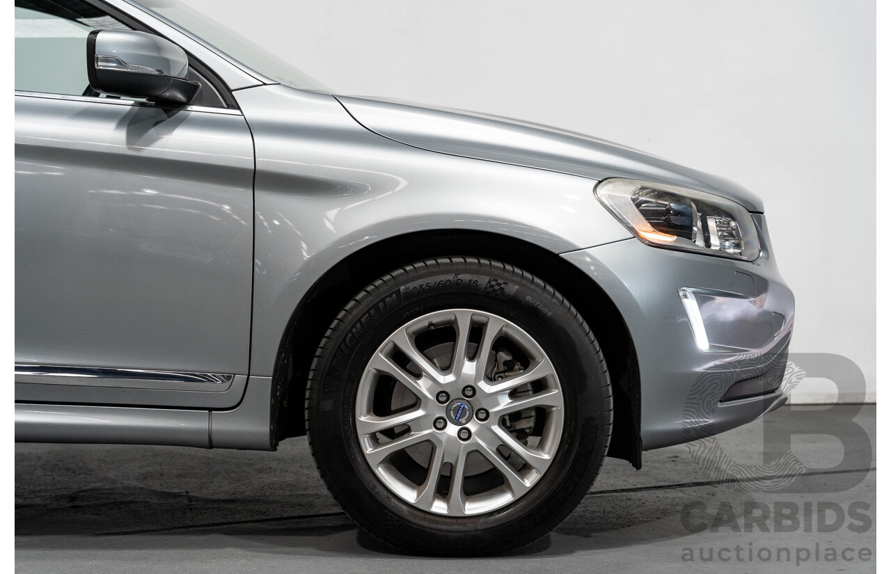 1/2015 Volvo XC60 T6 Luxury (AWD) DZ MY15 4d Bright Silver Metallic Turbo 3.0L