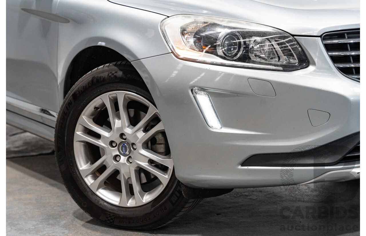 1/2015 Volvo XC60 T6 Luxury (AWD) DZ MY15 4d Bright Silver Metallic Turbo 3.0L
