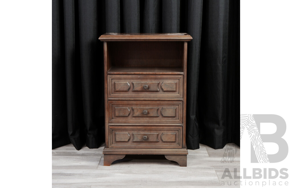 Small Timber Chest of Three Drawers