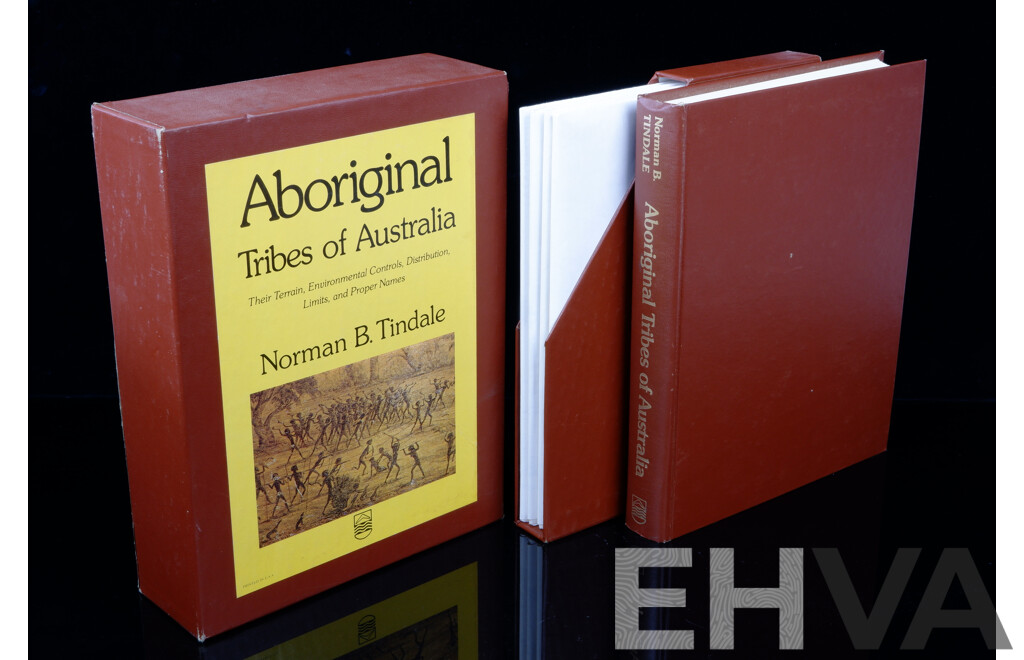 Aboriginal Tribes of Australia, Norman Tindale, Australian National University Press, 1974, Hardcover Book & Four Maps in Slip Case