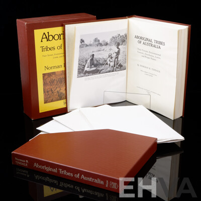 Aboriginal Tribes of Australia, Norman Tindale, Australian National University Press, 1974, Hardcover Book & Four Maps in Slip Case
