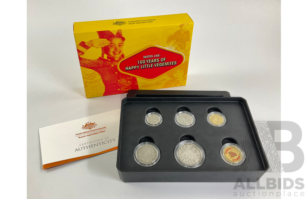 Australian RAM 2023 Six Proof Coin Set, Vegemite One Hundred Years