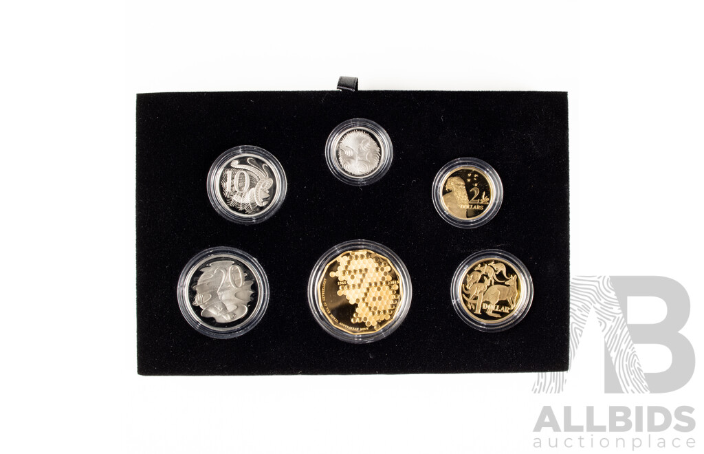 Australian RAM 2015 Six Proof Coin Set, 50th Anniversary of the Royal Australian Mint