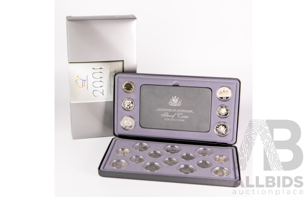 Australian RAM 2001 Twenty Proof Coin Centenary of Federation Coin Set