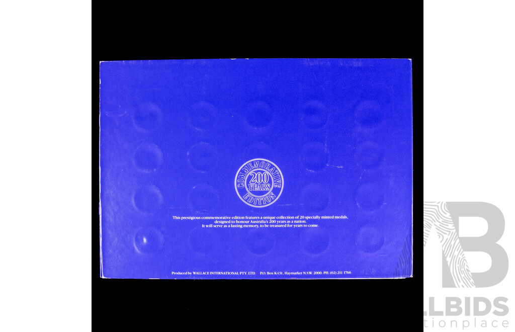 Australia 200 Years Commemorative Medal Collection with 100th Anniversary Light Horse Medallion