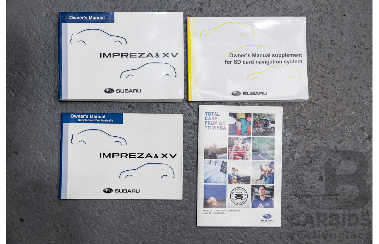 12/2015 Subaru XV 2.0i-S (AWD) G4X MY15 4d Wagon Dark Grey Metallic 2.0L