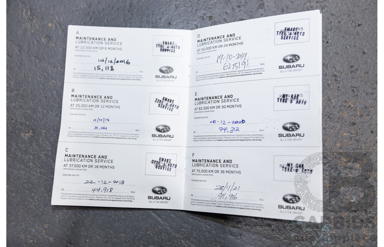 12/2015 Subaru XV 2.0i-S (AWD) G4X MY15 4d Wagon Dark Grey Metallic 2.0L