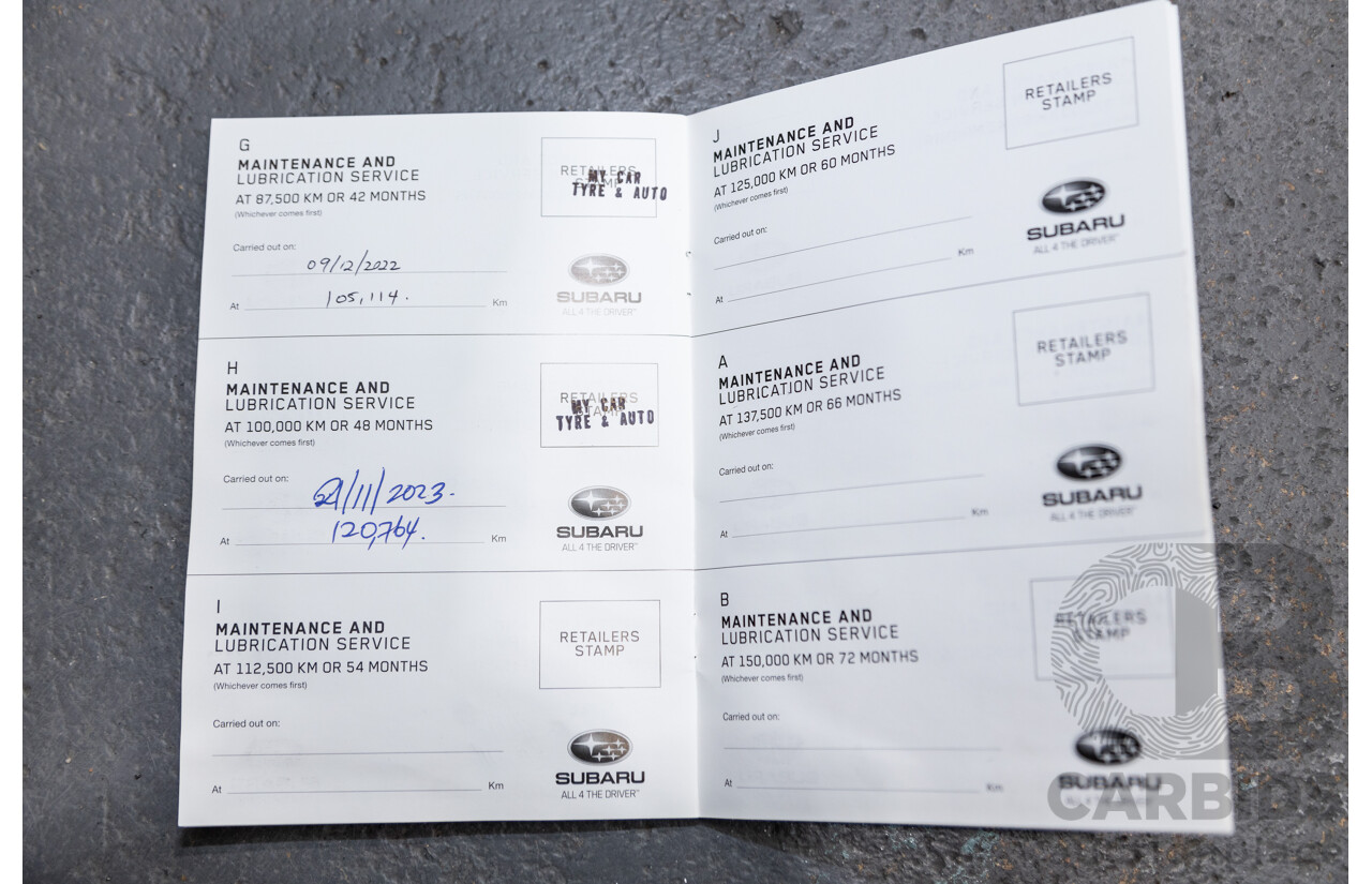 12/2015 Subaru XV 2.0i-S (AWD) G4X MY15 4d Wagon Dark Grey Metallic 2.0L