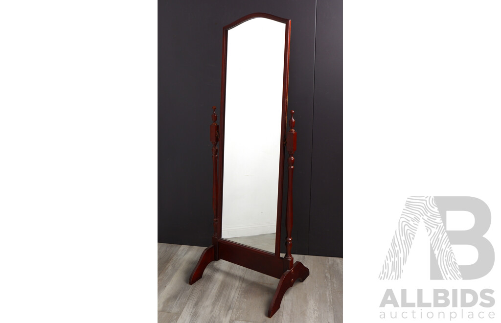 Mahogany Cheval Mirror