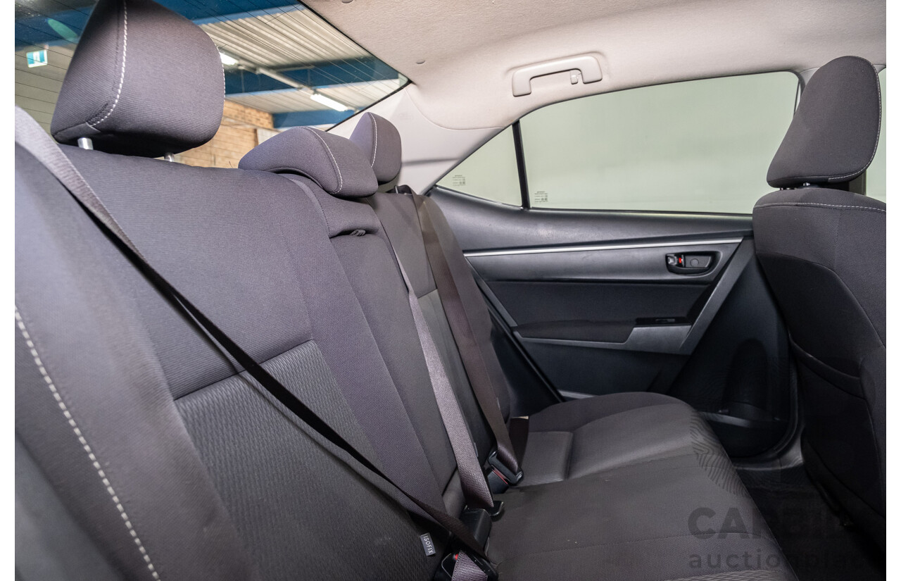 10/2017 Toyota Corolla Ascent ZRE172R 4d Sedan White 1.8L