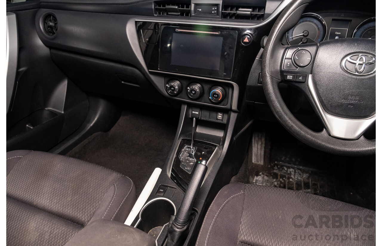 10/2017 Toyota Corolla Ascent ZRE172R 4d Sedan White 1.8L