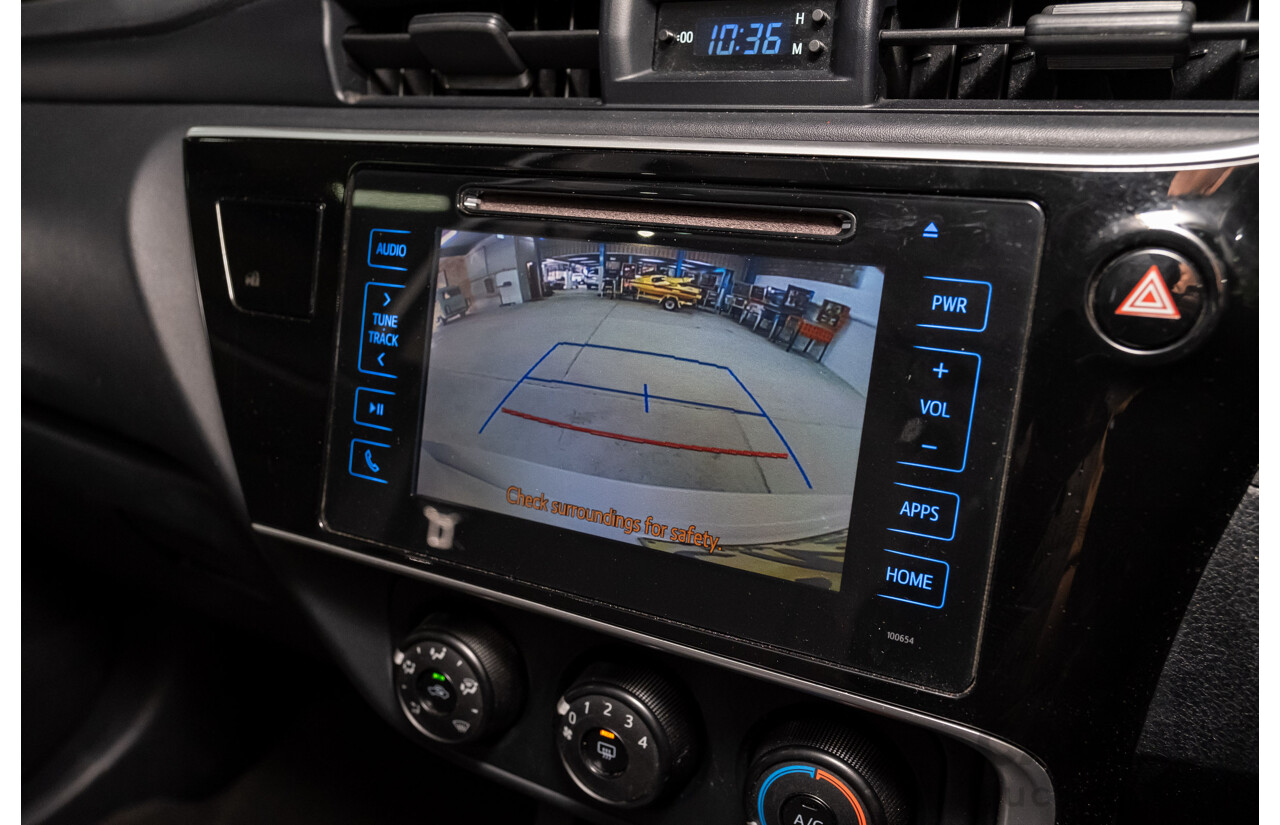 10/2017 Toyota Corolla Ascent ZRE172R 4d Sedan White 1.8L