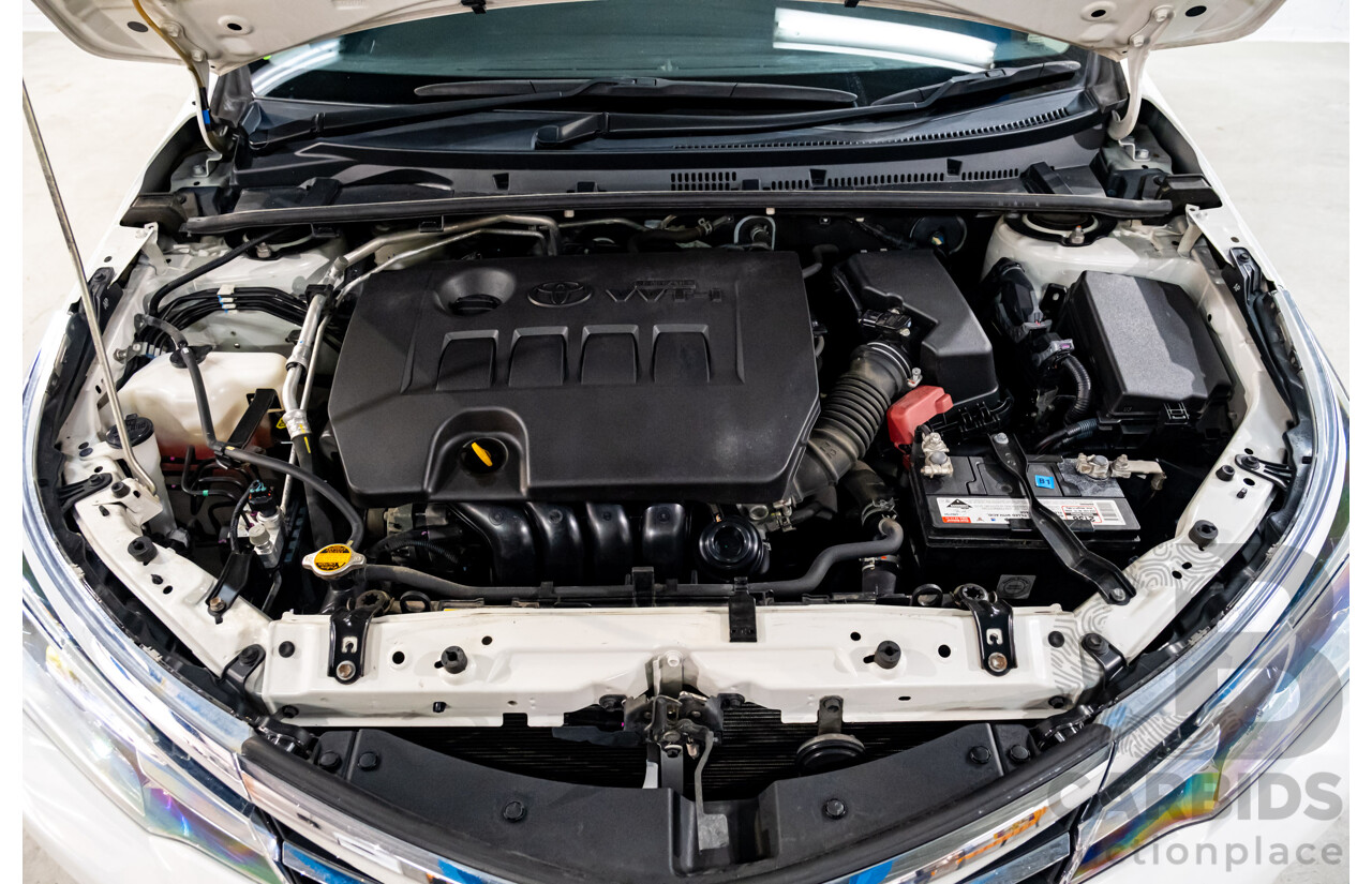 10/2017 Toyota Corolla Ascent ZRE172R 4d Sedan White 1.8L