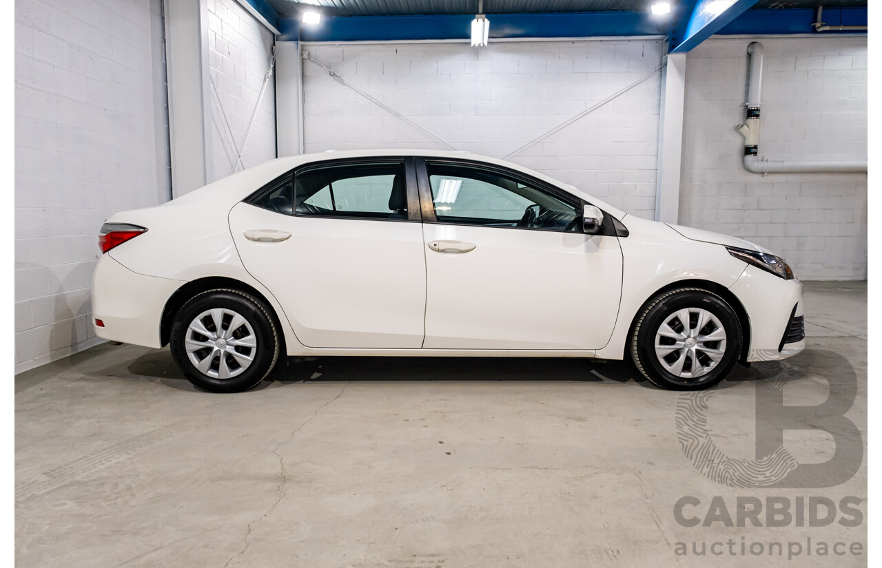 10/2017 Toyota Corolla Ascent ZRE172R 4d Sedan White 1.8L