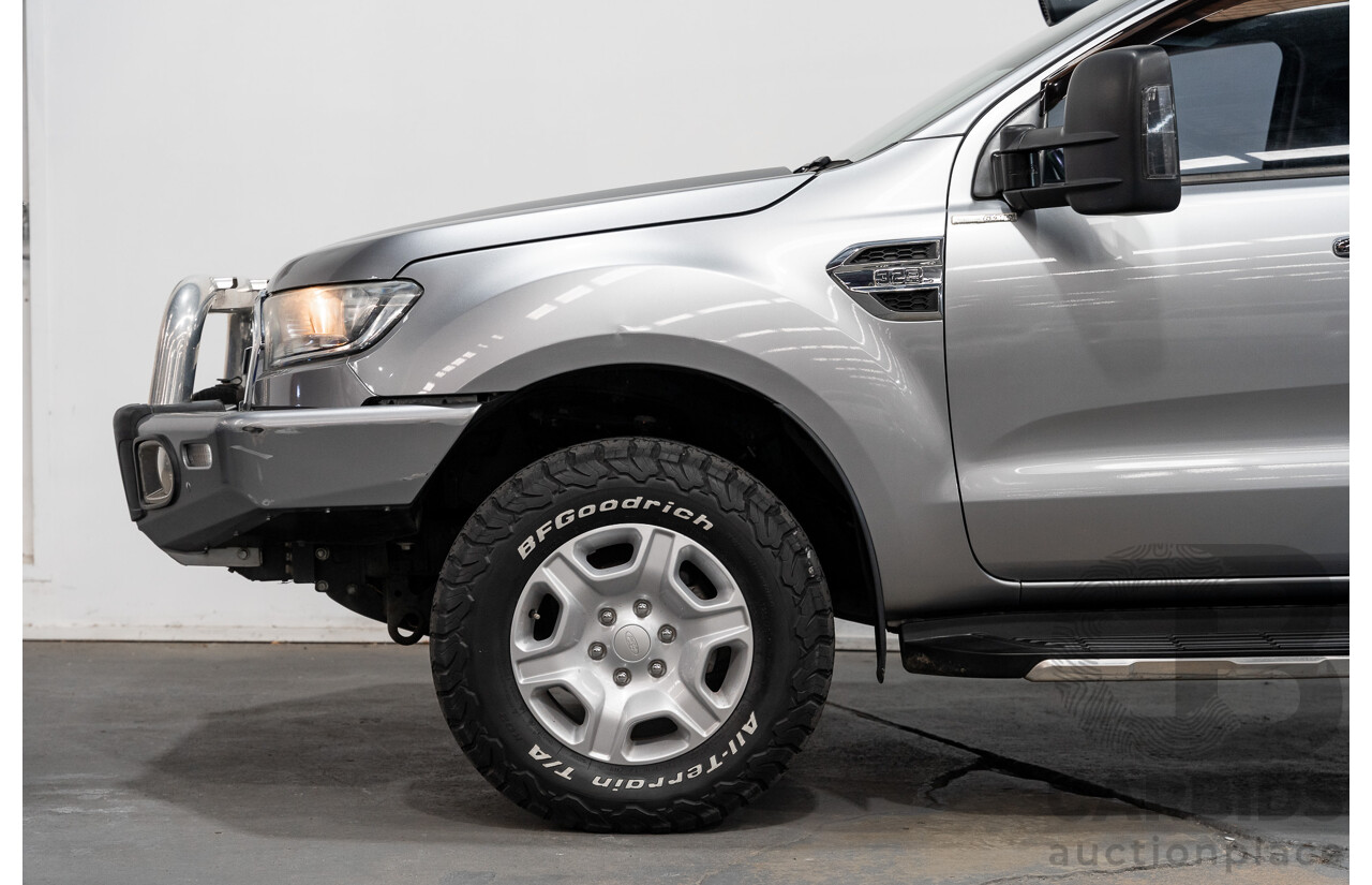 01/2016 Ford Ranger XLT 3.2 (4x4) PX MKII 4d Dual Cab Utility Ignot Silver Metallic Turbo Diesel 3.2L