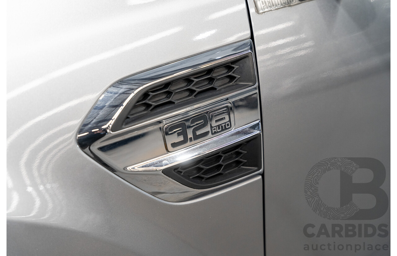 01/2016 Ford Ranger XLT 3.2 (4x4) PX MKII 4d Dual Cab Utility Ignot Silver Metallic Turbo Diesel 3.2L