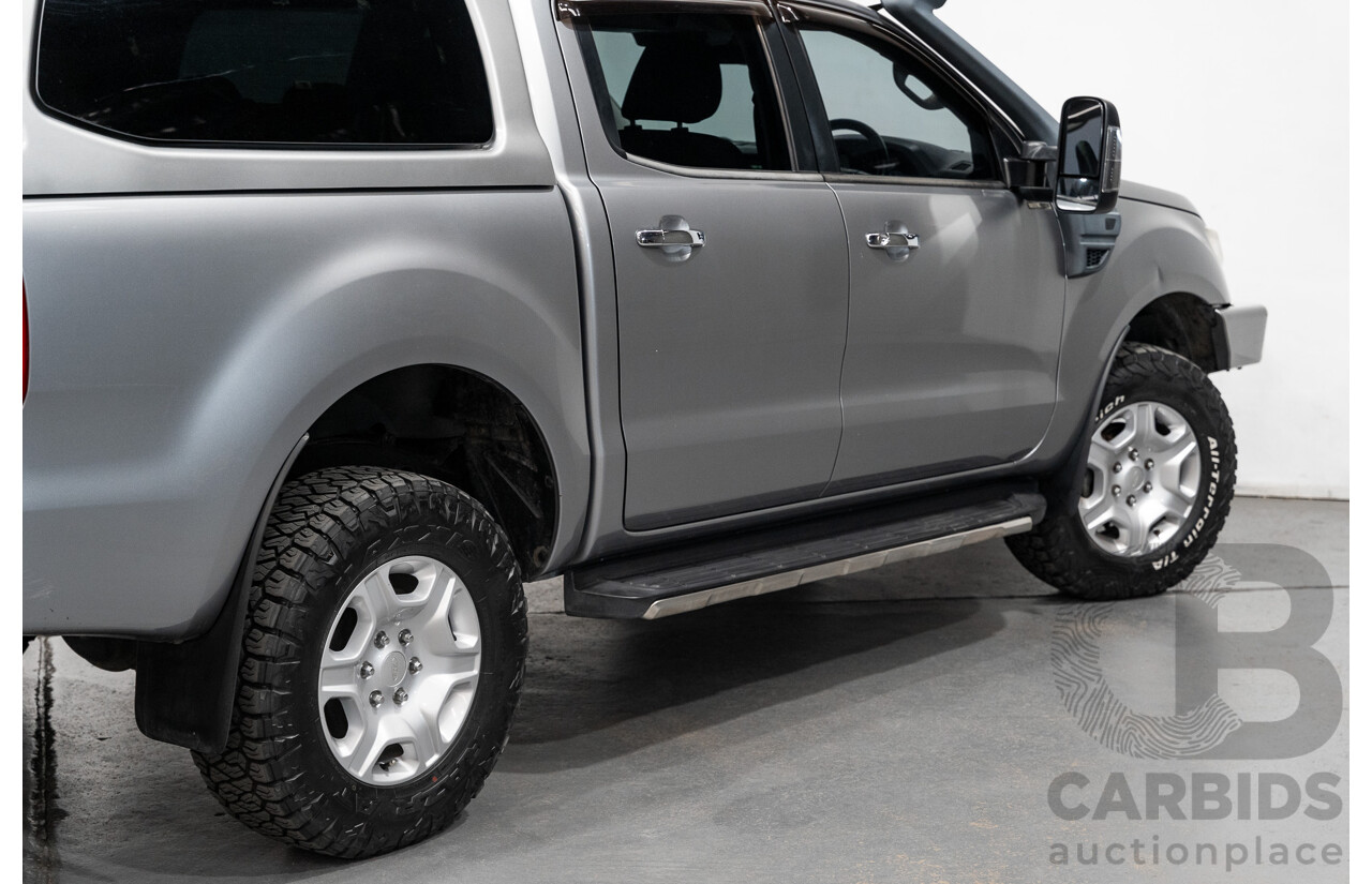 01/2016 Ford Ranger XLT 3.2 (4x4) PX MKII 4d Dual Cab Utility Ignot Silver Metallic Turbo Diesel 3.2L