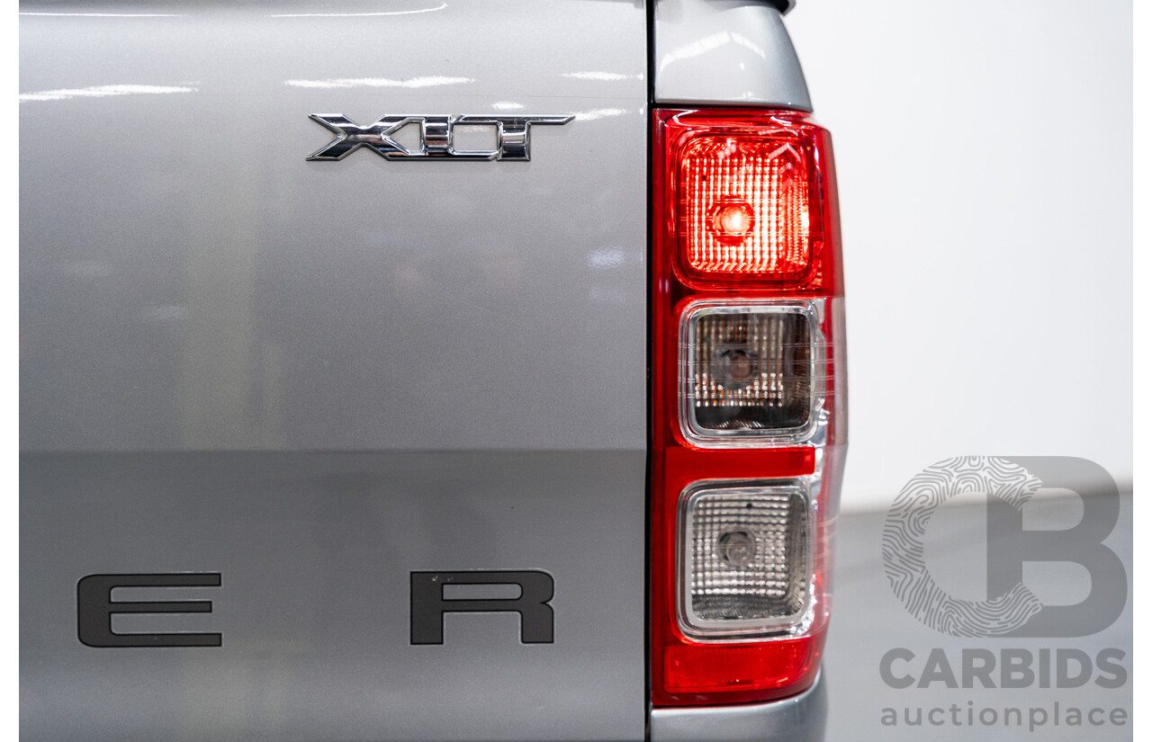 01/2016 Ford Ranger XLT 3.2 (4x4) PX MKII 4d Dual Cab Utility Ignot Silver Metallic Turbo Diesel 3.2L