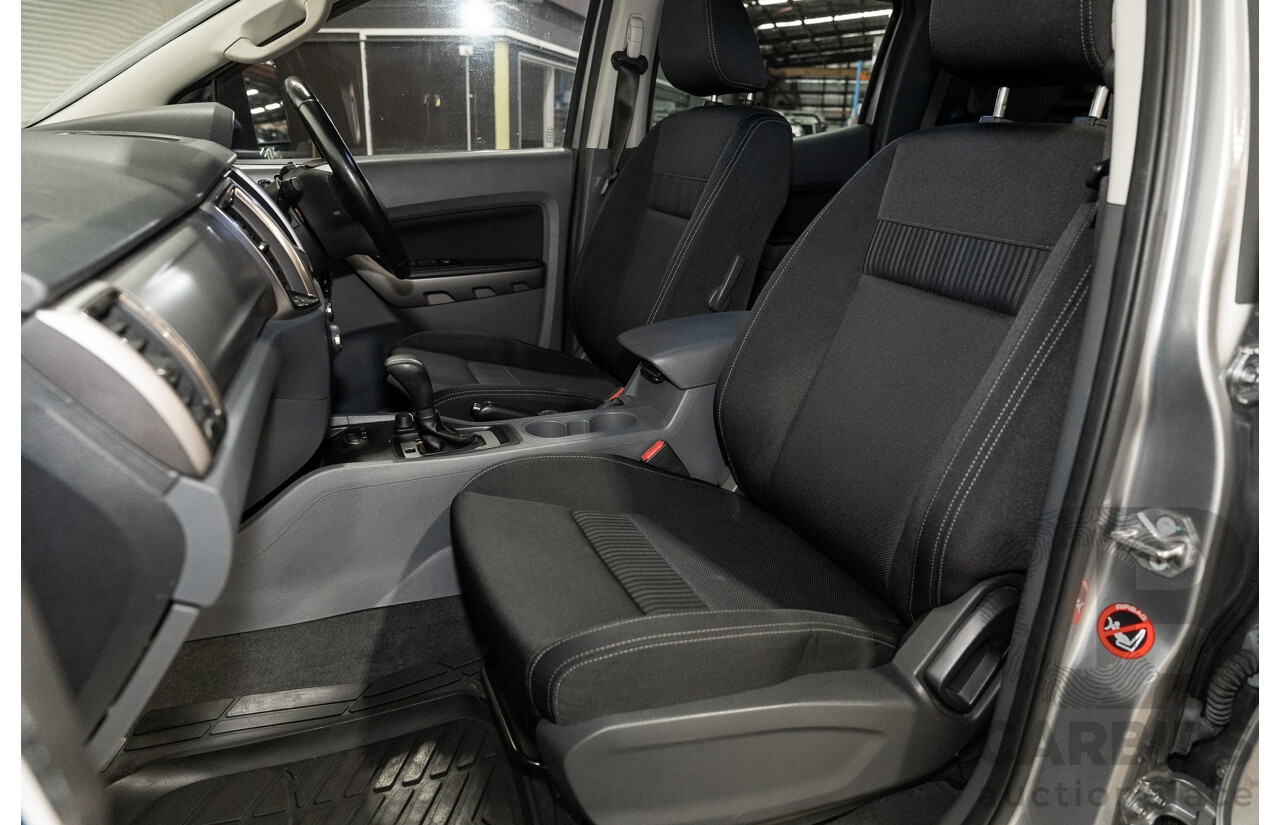 01/2016 Ford Ranger XLT 3.2 (4x4) PX MKII 4d Dual Cab Utility Ignot Silver Metallic Turbo Diesel 3.2L