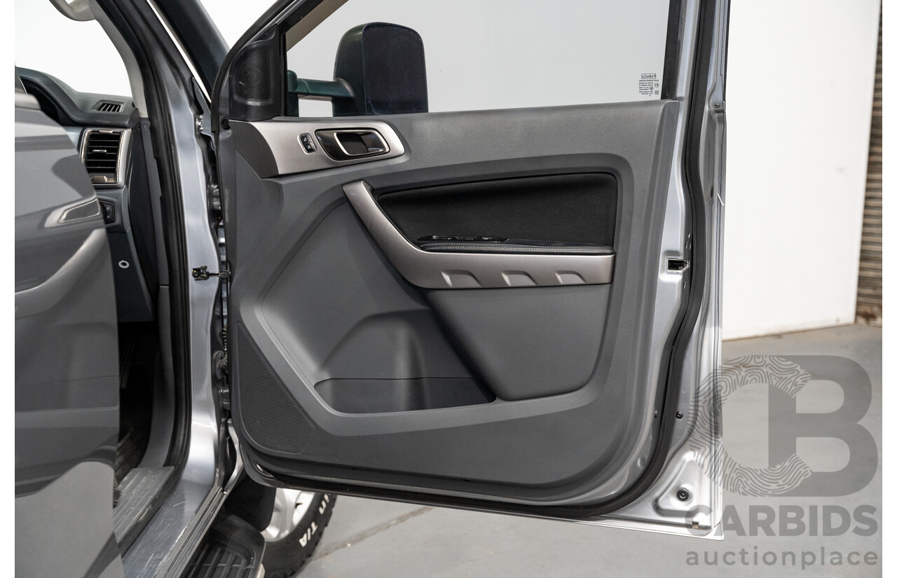 01/2016 Ford Ranger XLT 3.2 (4x4) PX MKII 4d Dual Cab Utility Ignot Silver Metallic Turbo Diesel 3.2L