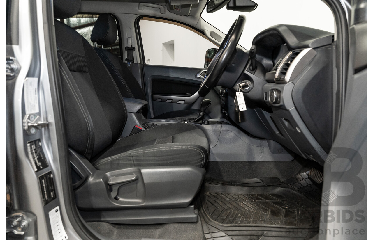 01/2016 Ford Ranger XLT 3.2 (4x4) PX MKII 4d Dual Cab Utility Ignot Silver Metallic Turbo Diesel 3.2L