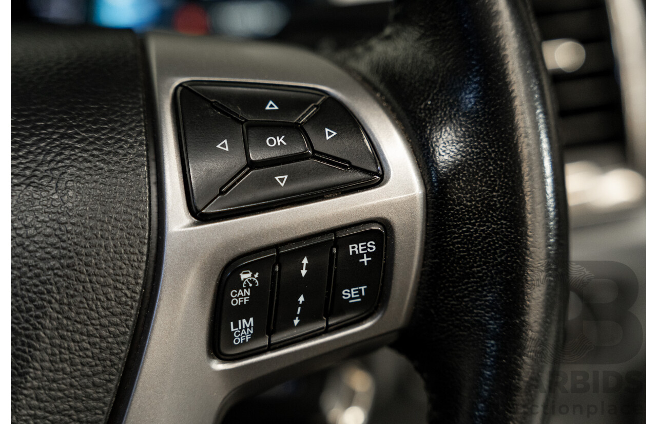 01/2016 Ford Ranger XLT 3.2 (4x4) PX MKII 4d Dual Cab Utility Ignot Silver Metallic Turbo Diesel 3.2L