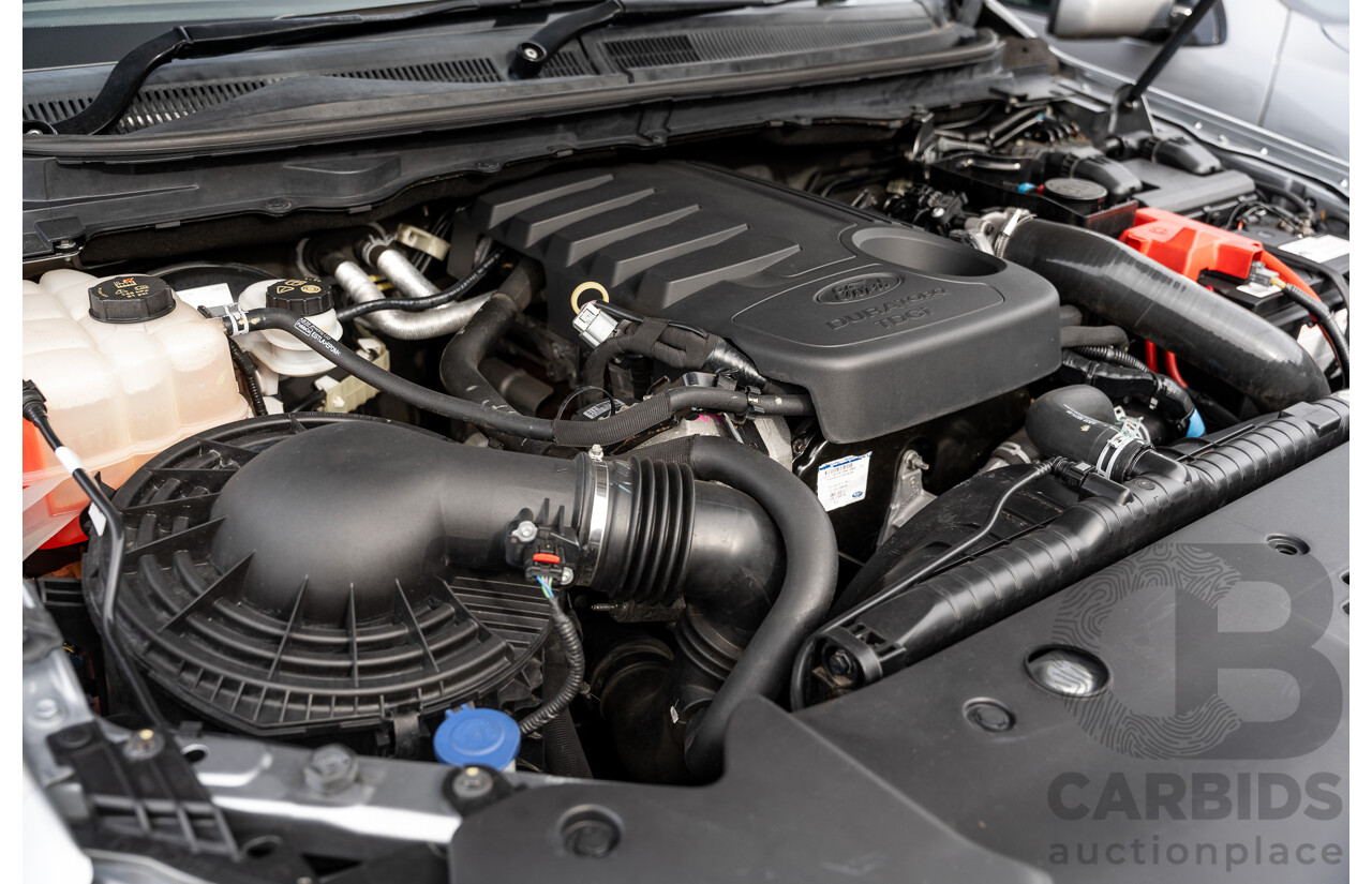 01/2016 Ford Ranger XLT 3.2 (4x4) PX MKII 4d Dual Cab Utility Ignot Silver Metallic Turbo Diesel 3.2L