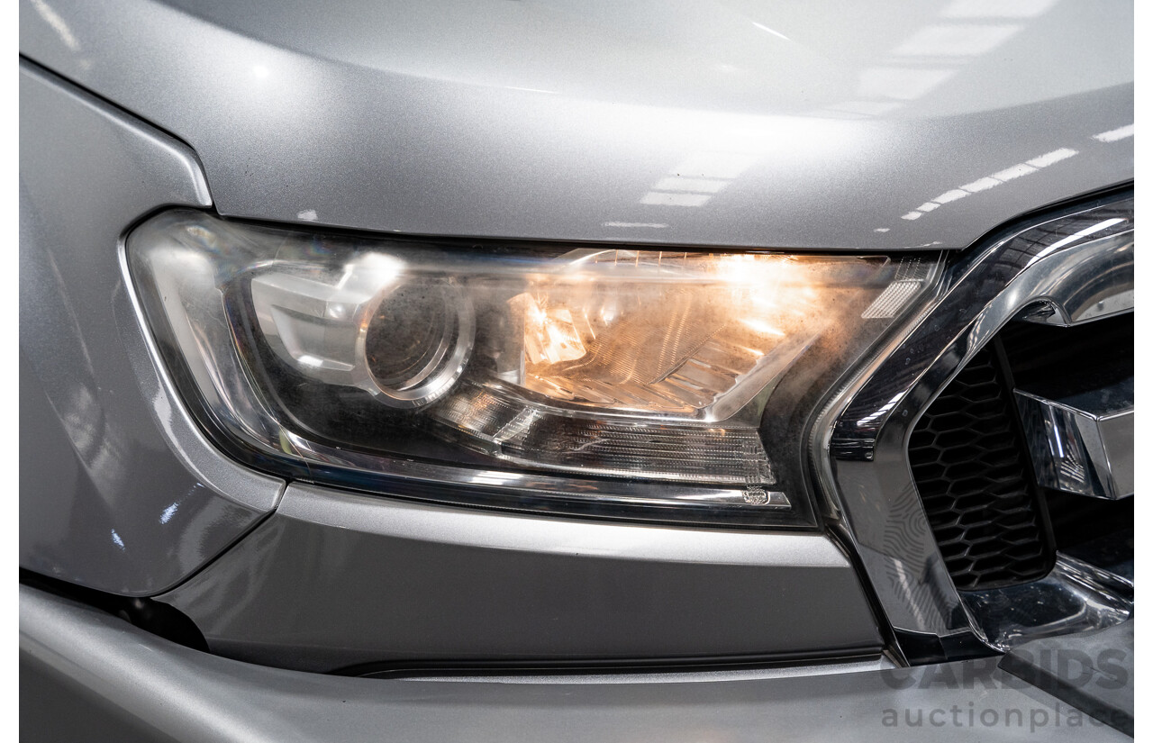 01/2016 Ford Ranger XLT 3.2 (4x4) PX MKII 4d Dual Cab Utility Ignot Silver Metallic Turbo Diesel 3.2L