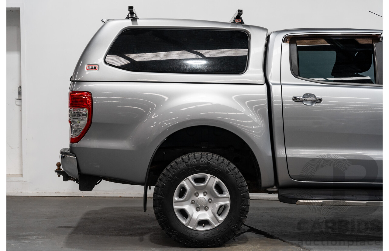 01/2016 Ford Ranger XLT 3.2 (4x4) PX MKII 4d Dual Cab Utility Ignot Silver Metallic Turbo Diesel 3.2L