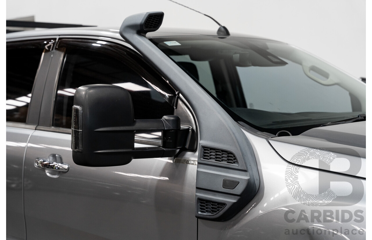 01/2016 Ford Ranger XLT 3.2 (4x4) PX MKII 4d Dual Cab Utility Ignot Silver Metallic Turbo Diesel 3.2L