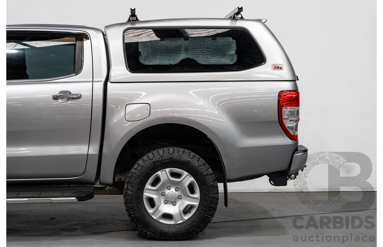 01/2016 Ford Ranger XLT 3.2 (4x4) PX MKII 4d Dual Cab Utility Ignot Silver Metallic Turbo Diesel 3.2L