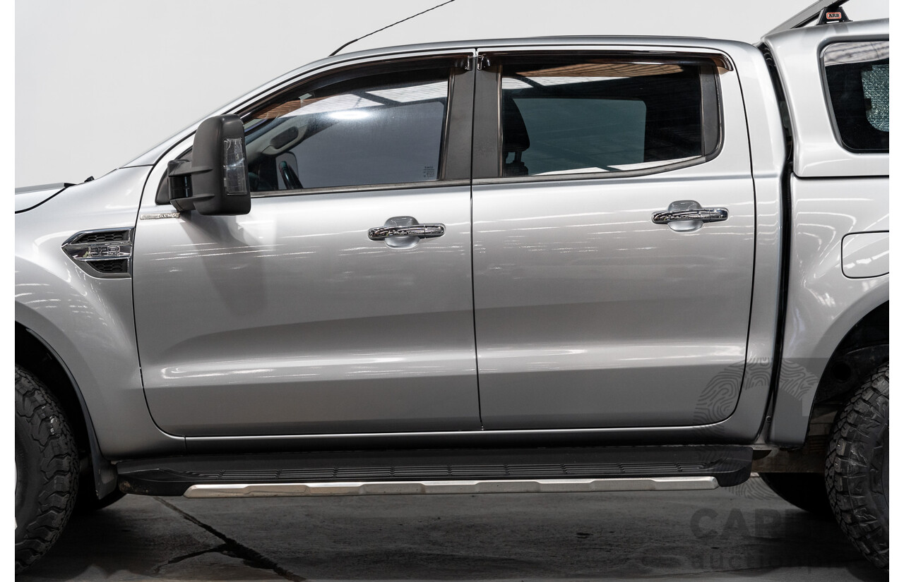 01/2016 Ford Ranger XLT 3.2 (4x4) PX MKII 4d Dual Cab Utility Ignot Silver Metallic Turbo Diesel 3.2L