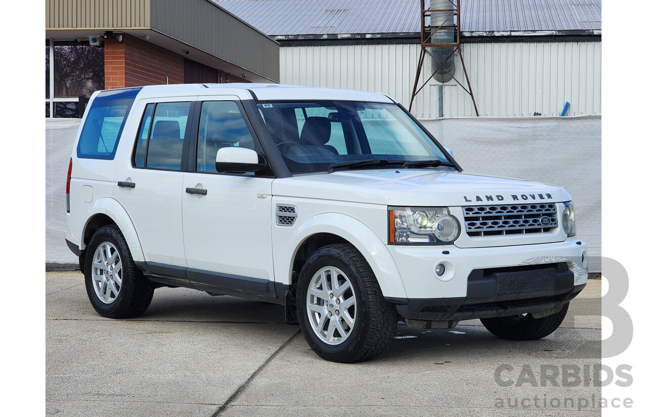 11/2011 Land Rover Discovery 4 2.7 TDV6 4x4 MY11 4D Wagon White 2.7L