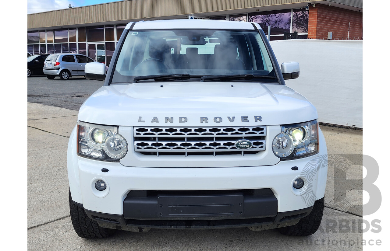 11/2011 Land Rover Discovery 4 2.7 TDV6 4x4 MY11 4D Wagon White 2.7L