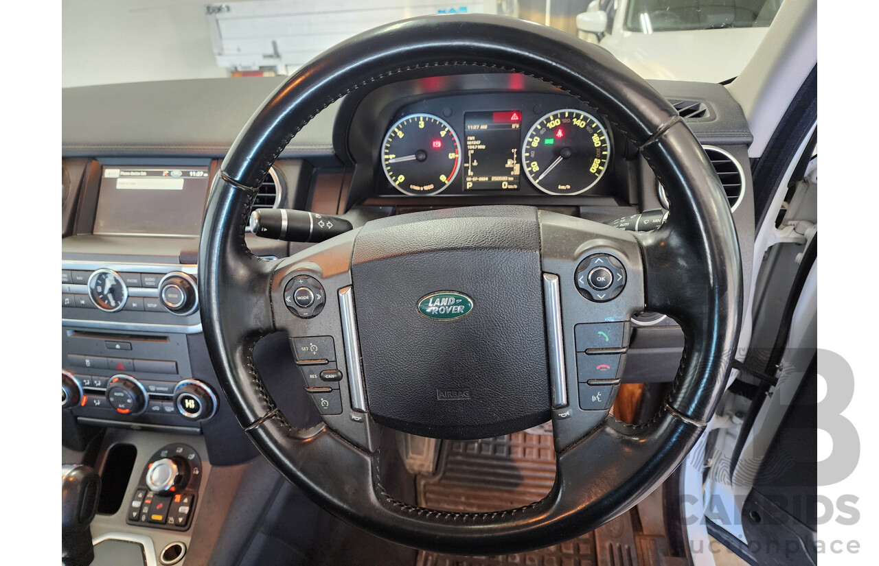 11/2011 Land Rover Discovery 4 2.7 TDV6 4x4 MY11 4D Wagon White 2.7L