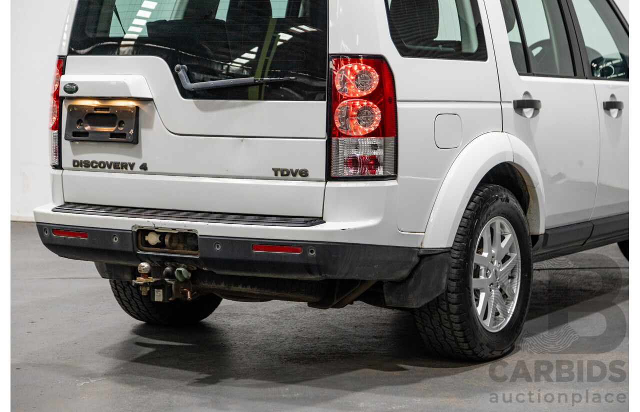 11/2011 Land Rover Discovery 4 2.7 TDV6 (4x4) MY11 4d Wagon White Turbo Diesel V6 2.7L - 7 Seater