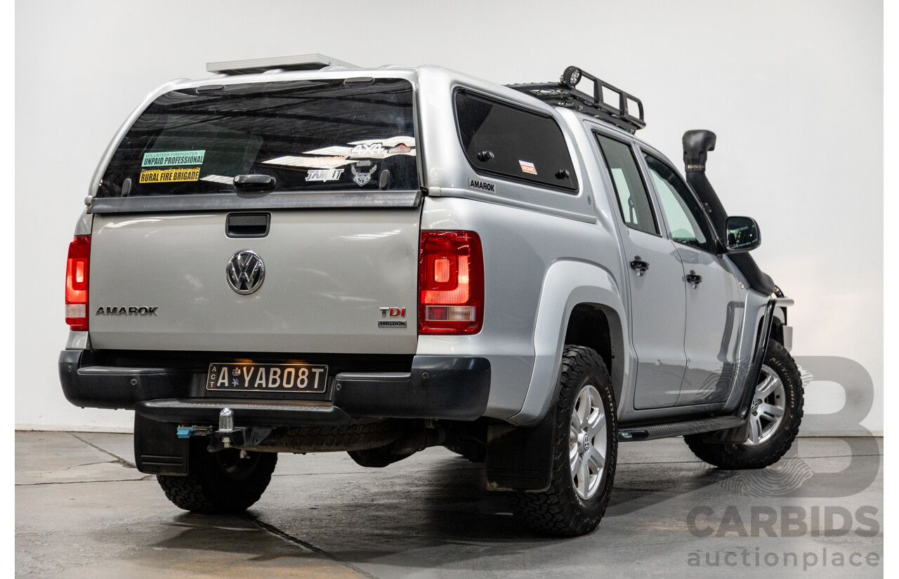 10/2016 Volkswagen Amarok TDI420 Core Edition (4x4) 2H MY16 Dual Cab Utility Reflex Silver Metallic Turbo Diesel 2.0L