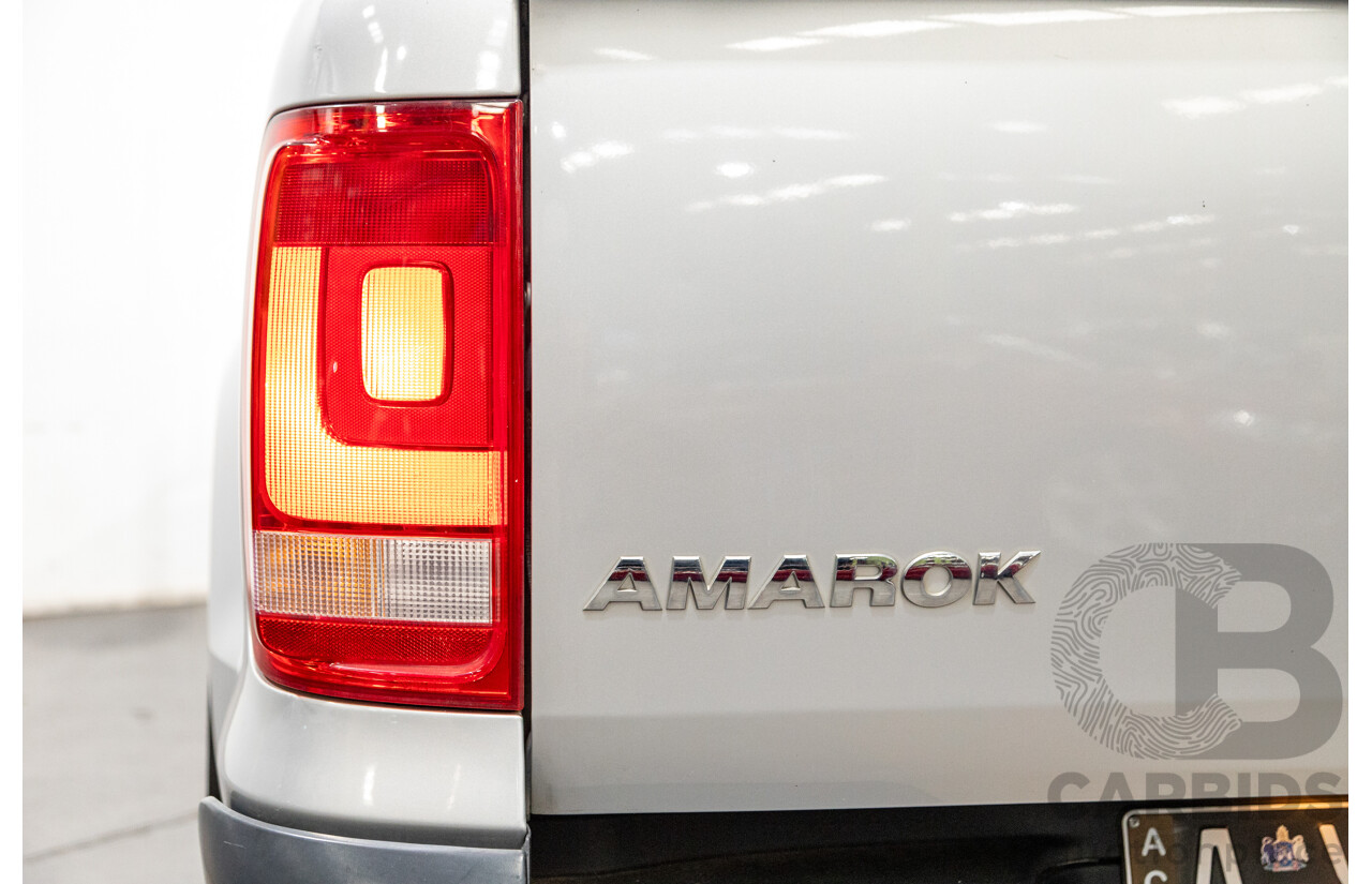 10/2016 Volkswagen Amarok TDI420 Core Edition (4x4) 2H MY16 Dual Cab Utility Reflex Silver Metallic Turbo Diesel 2.0L