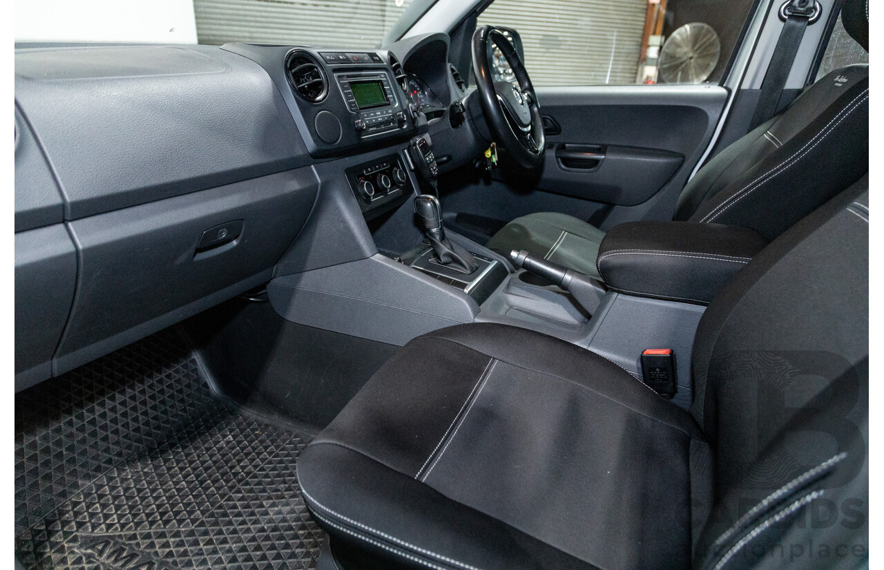 10/2016 Volkswagen Amarok TDI420 Core Edition (4x4) 2H MY16 Dual Cab Utility Reflex Silver Metallic Turbo Diesel 2.0L