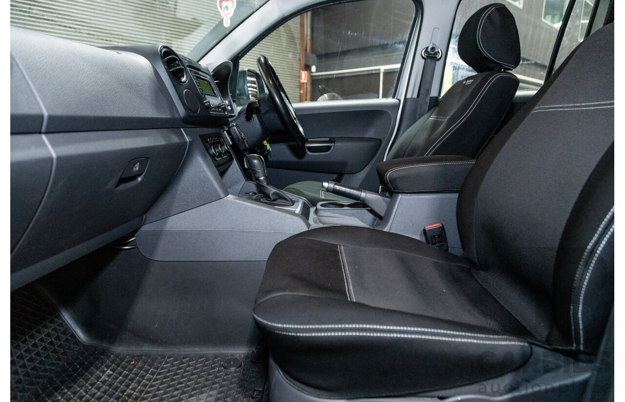 10/2016 Volkswagen Amarok TDI420 Core Edition (4x4) 2H MY16 Dual Cab Utility Reflex Silver Metallic Turbo Diesel 2.0L