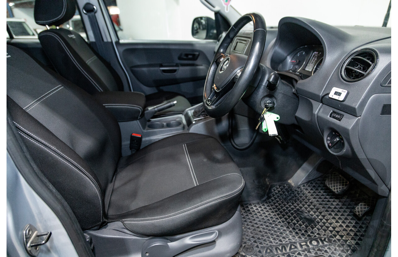 10/2016 Volkswagen Amarok TDI420 Core Edition (4x4) 2H MY16 Dual Cab Utility Reflex Silver Metallic Turbo Diesel 2.0L
