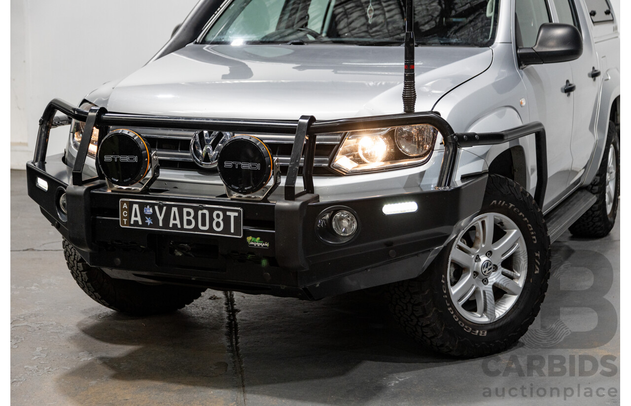 10/2016 Volkswagen Amarok TDI420 Core Edition (4x4) 2H MY16 Dual Cab Utility Reflex Silver Metallic Turbo Diesel 2.0L