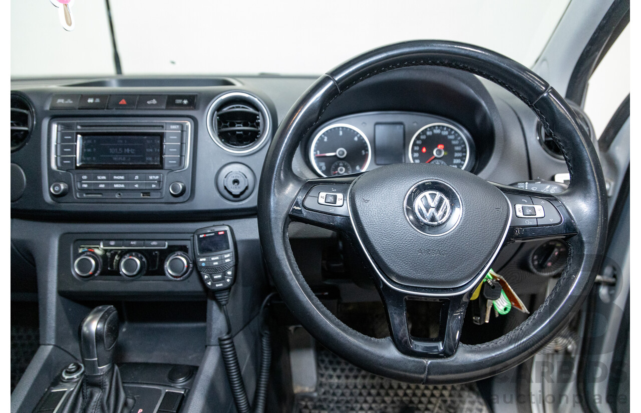 10/2016 Volkswagen Amarok TDI420 Core Edition (4x4) 2H MY16 Dual Cab Utility Reflex Silver Metallic Turbo Diesel 2.0L