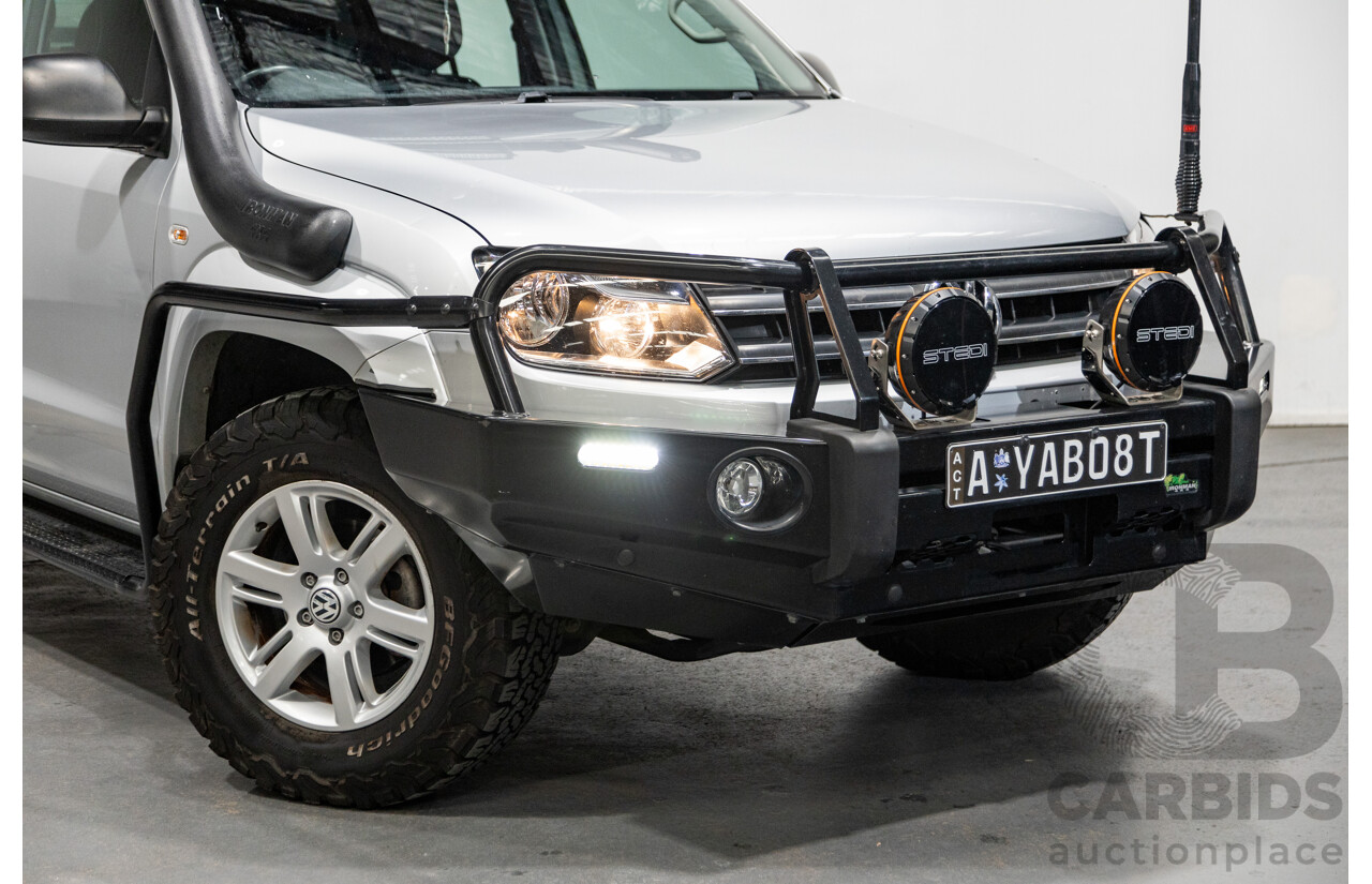 10/2016 Volkswagen Amarok TDI420 Core Edition (4x4) 2H MY16 Dual Cab Utility Reflex Silver Metallic Turbo Diesel 2.0L