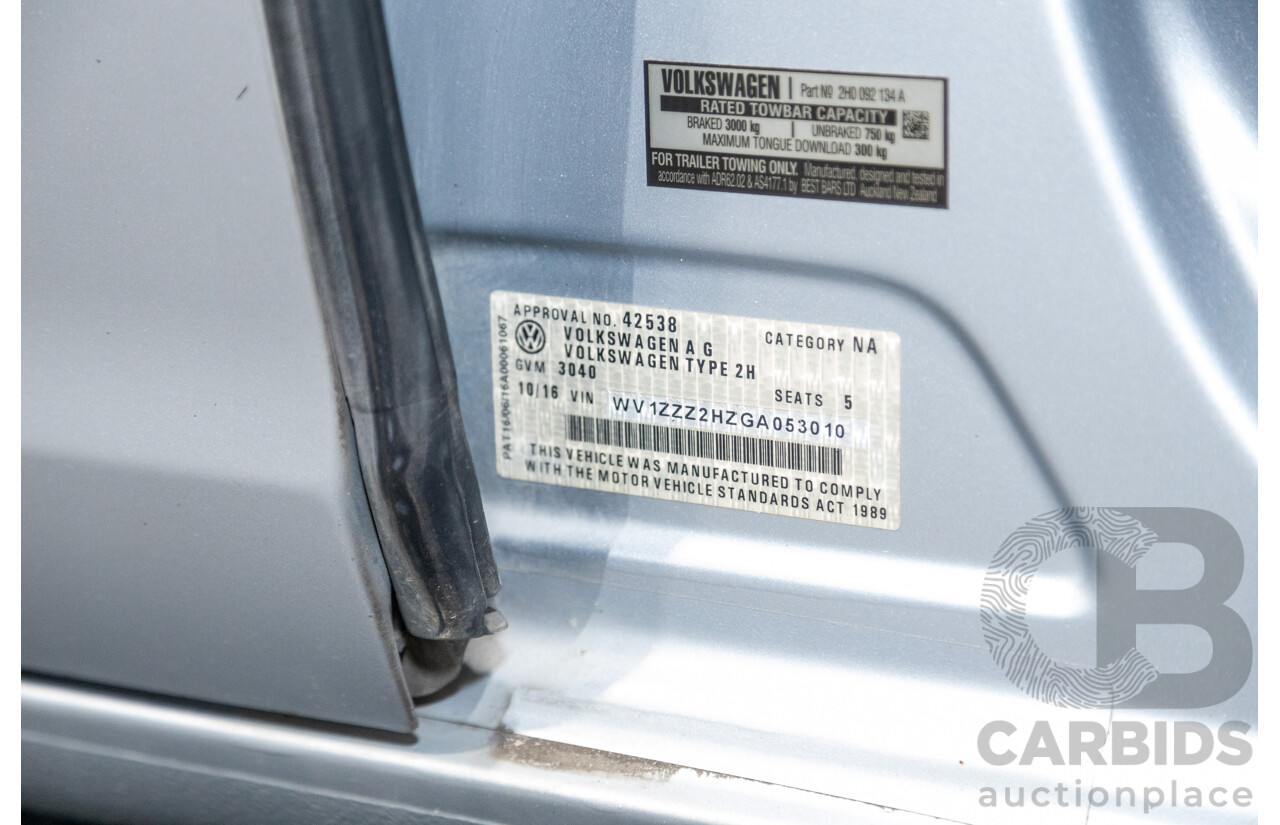 10/2016 Volkswagen Amarok TDI420 Core Edition (4x4) 2H MY16 Dual Cab Utility Reflex Silver Metallic Turbo Diesel 2.0L