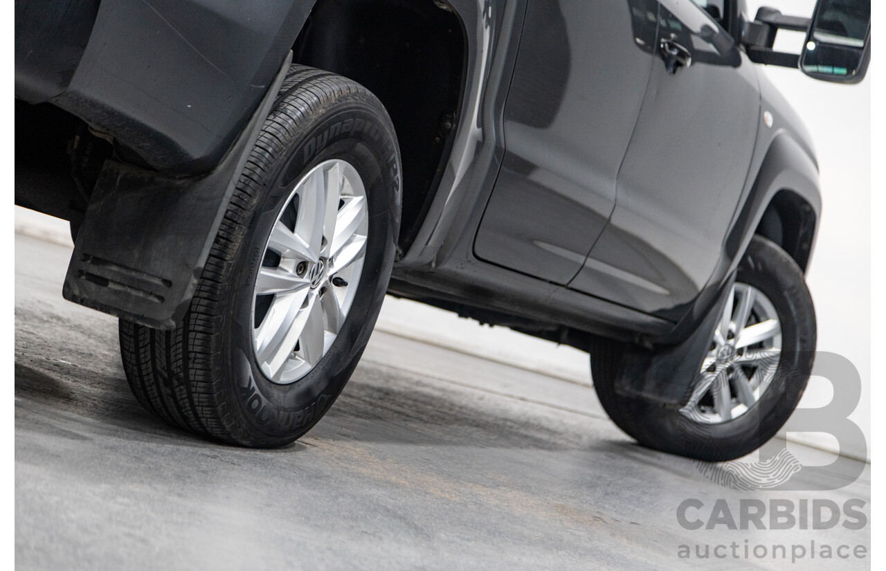 04/2017 Volkswagen Amarok TDI420 CORE Edition (4x4) 2H MY17 Dual Cab Utility Indium Grey Metallic Turbo Diesel 2.0L