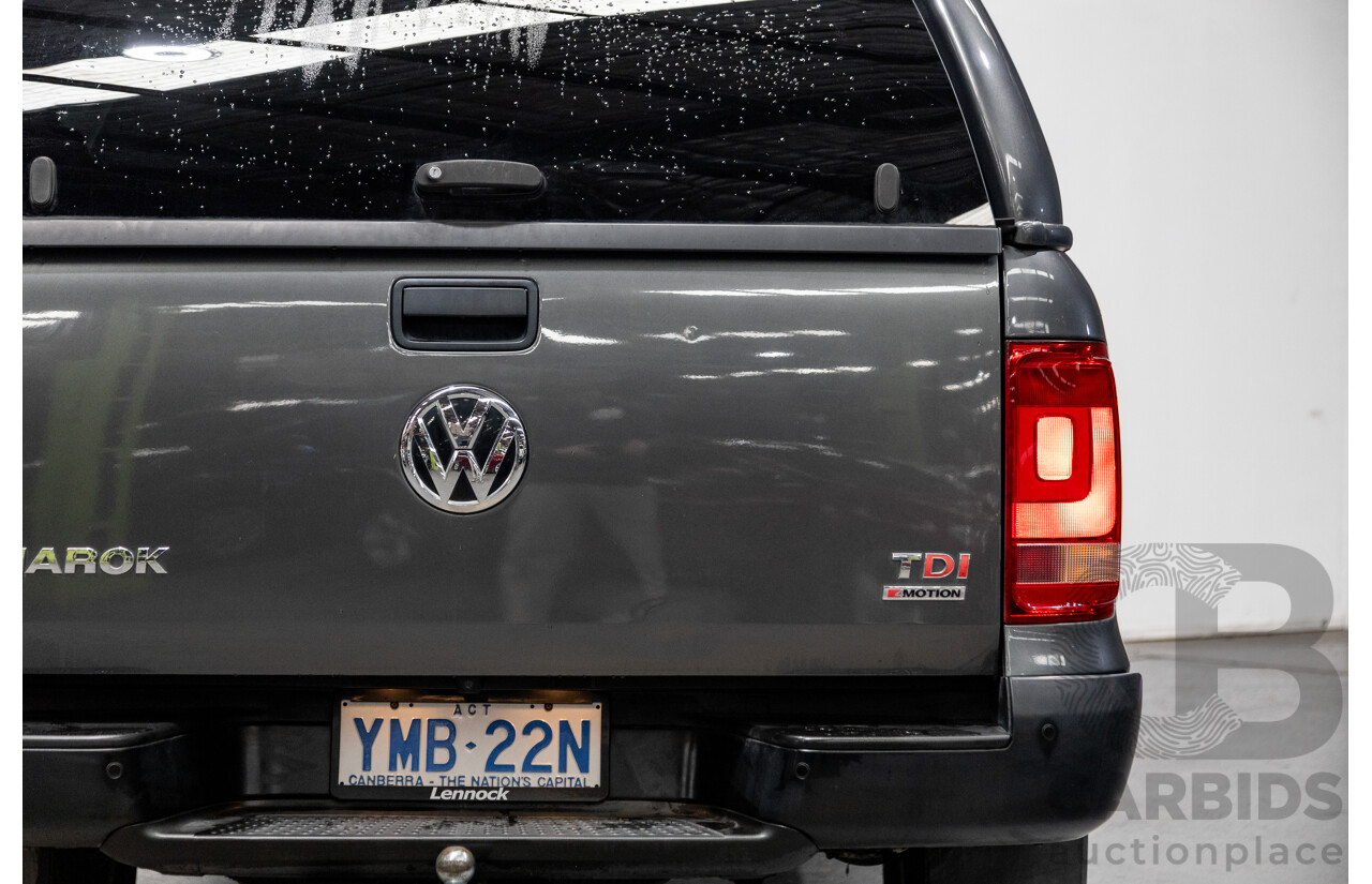 04/2017 Volkswagen Amarok TDI420 CORE Edition (4x4) 2H MY17 Dual Cab Utility Indium Grey Metallic Turbo Diesel 2.0L