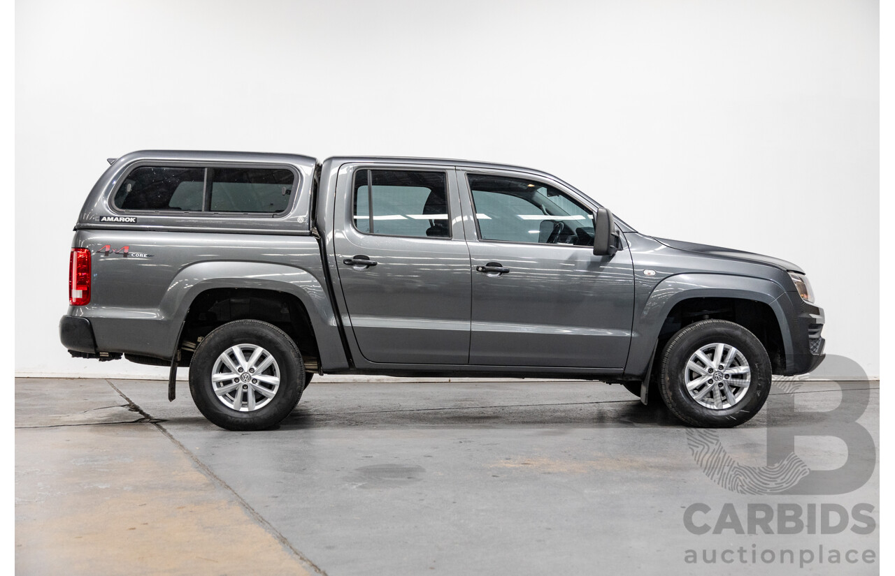 04/2017 Volkswagen Amarok TDI420 CORE Edition (4x4) 2H MY17 Dual Cab Utility Indium Grey Metallic Turbo Diesel 2.0L